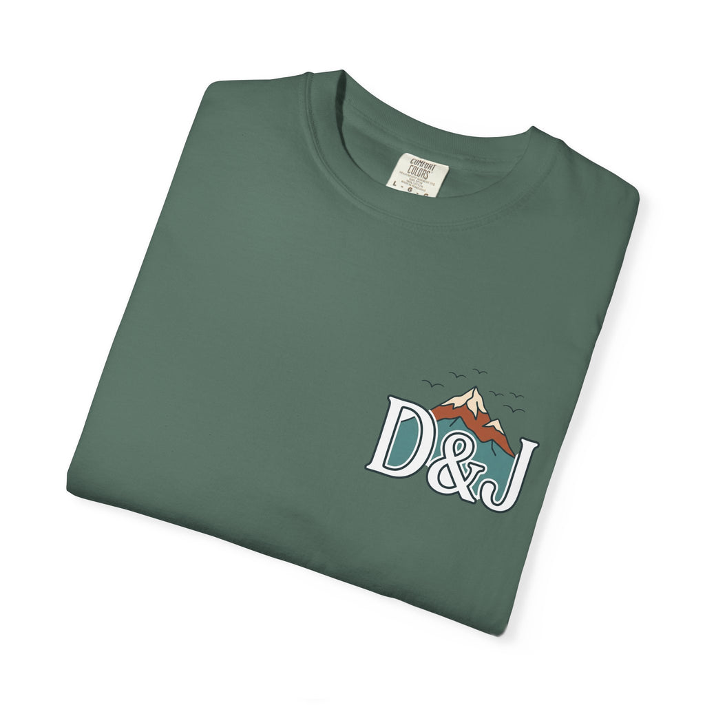 T-Shirt — 'Do Good Things and Good Things Will Happen' Mountain Waterfall Graphic