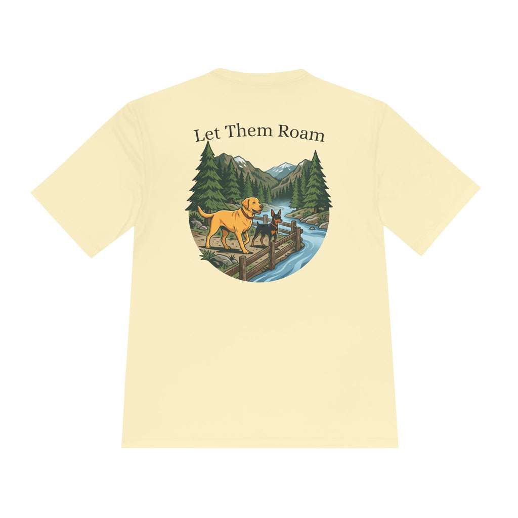 Trail Dogs Graphic Tee — Outdoor Hiking Labrador Print