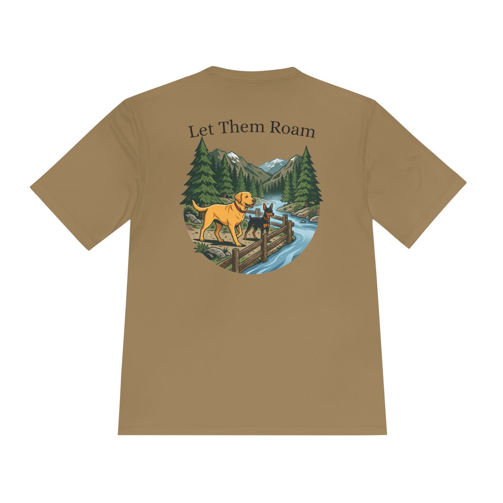 Trail Dogs Graphic Tee — Outdoor Hiking Labrador Print