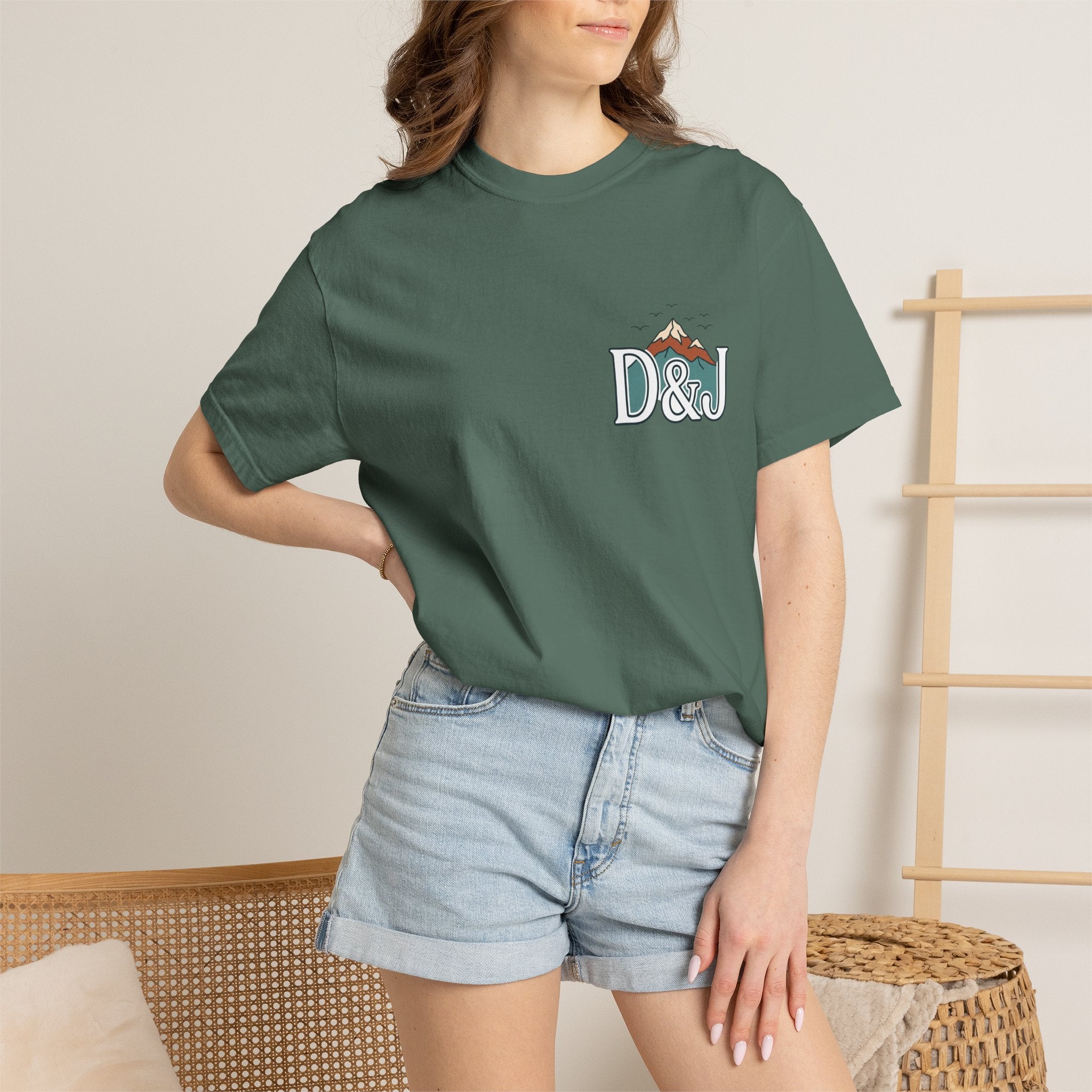 T-Shirt — 'Do Good Things and Good Things Will Happen' Mountain Waterfall Graphic