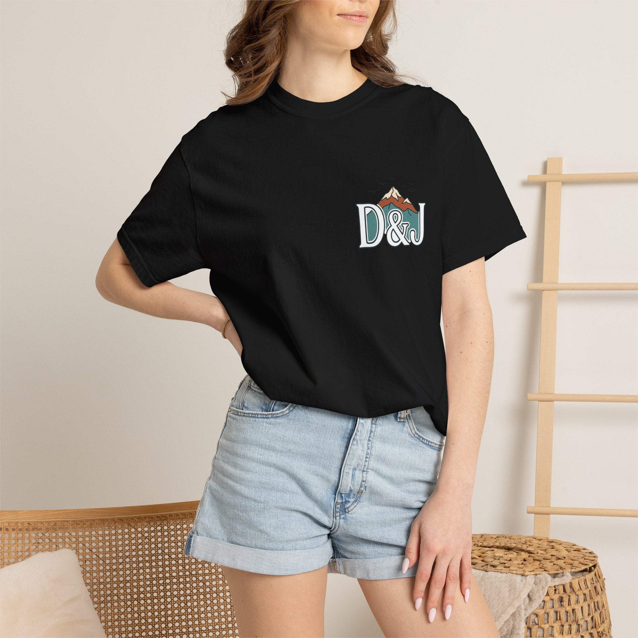 T-Shirt — 'Do Good Things and Good Things Will Happen' Mountain Waterfall Graphic
