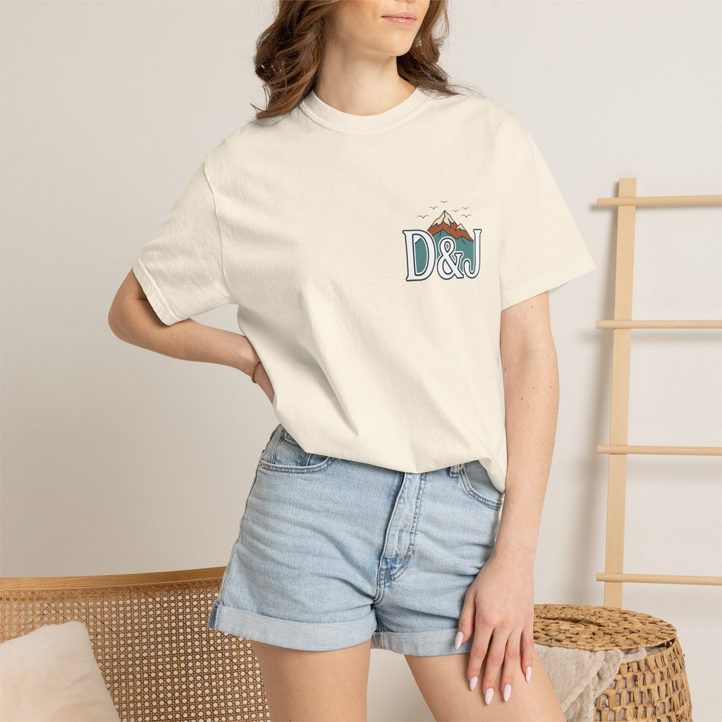 T-Shirt — 'Do Good Things and Good Things Will Happen' Mountain Waterfall Graphic