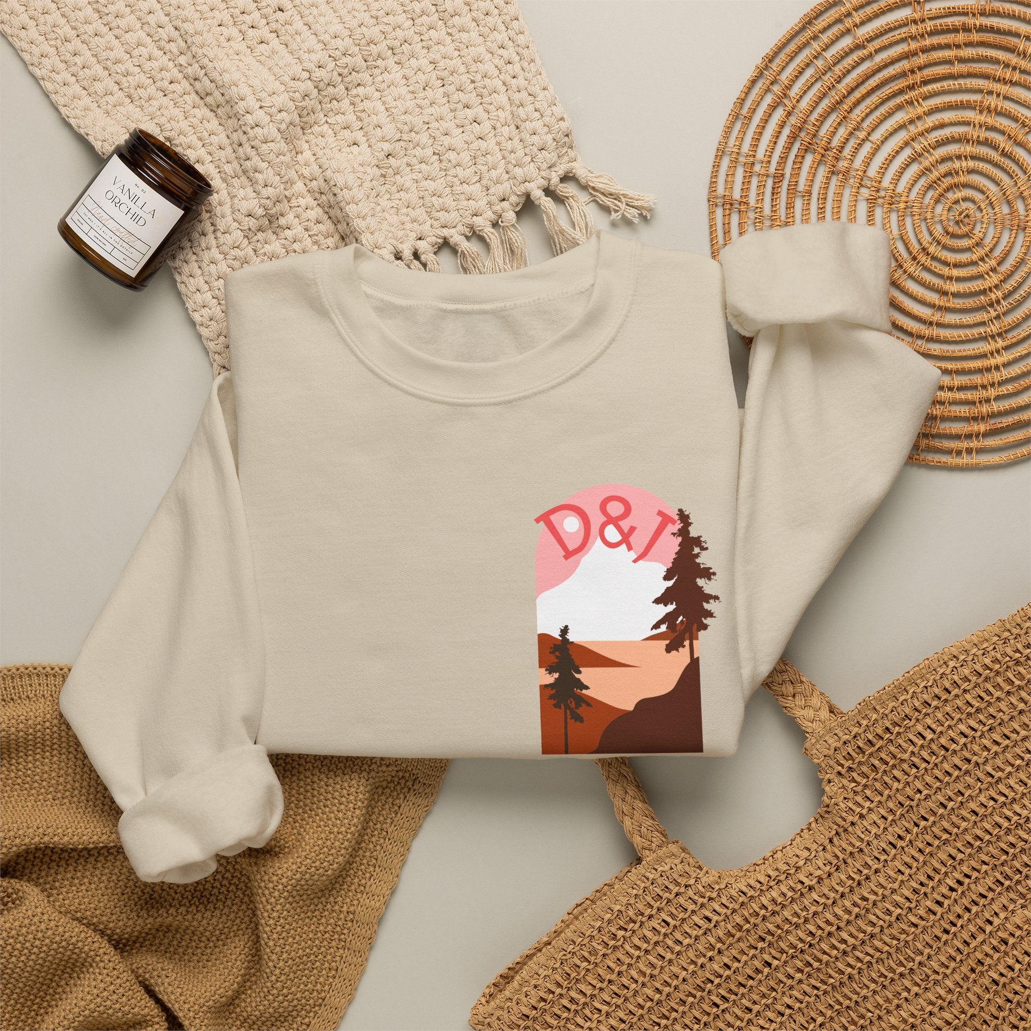 D&D Desert Sunset Crewneck Sweatshirt
