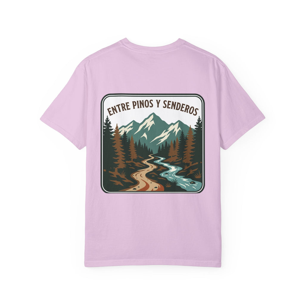Nature Trail T-Shirt — "Entre Pinos y Senderos" Mountain Scenic Tee