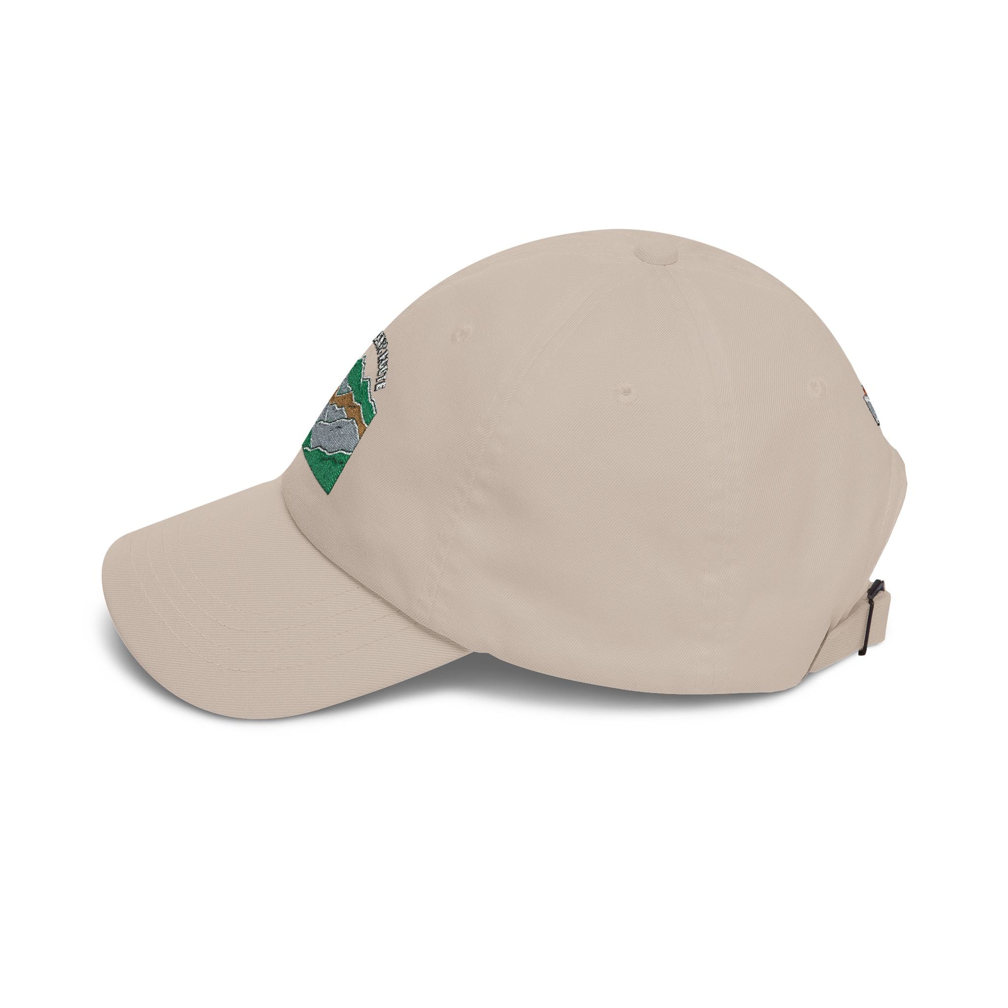 Mountain Range Embroidered Dad Cap — Outdoor Adventure Hat
