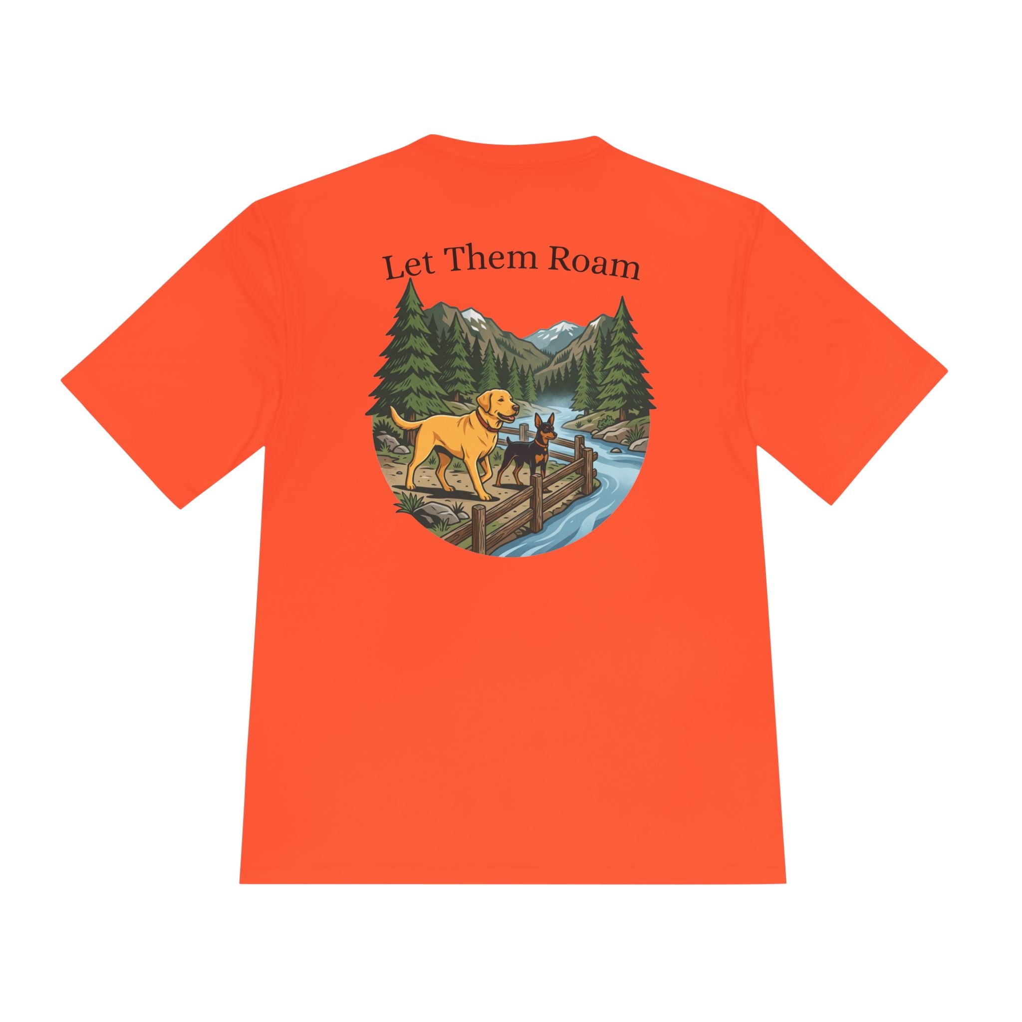 Trail Dogs Graphic Tee — Outdoor Hiking Labrador Print