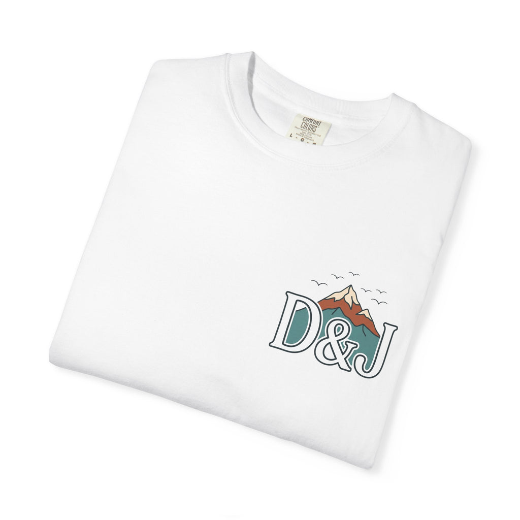 T-Shirt — 'Do Good Things and Good Things Will Happen' Mountain Waterfall Graphic