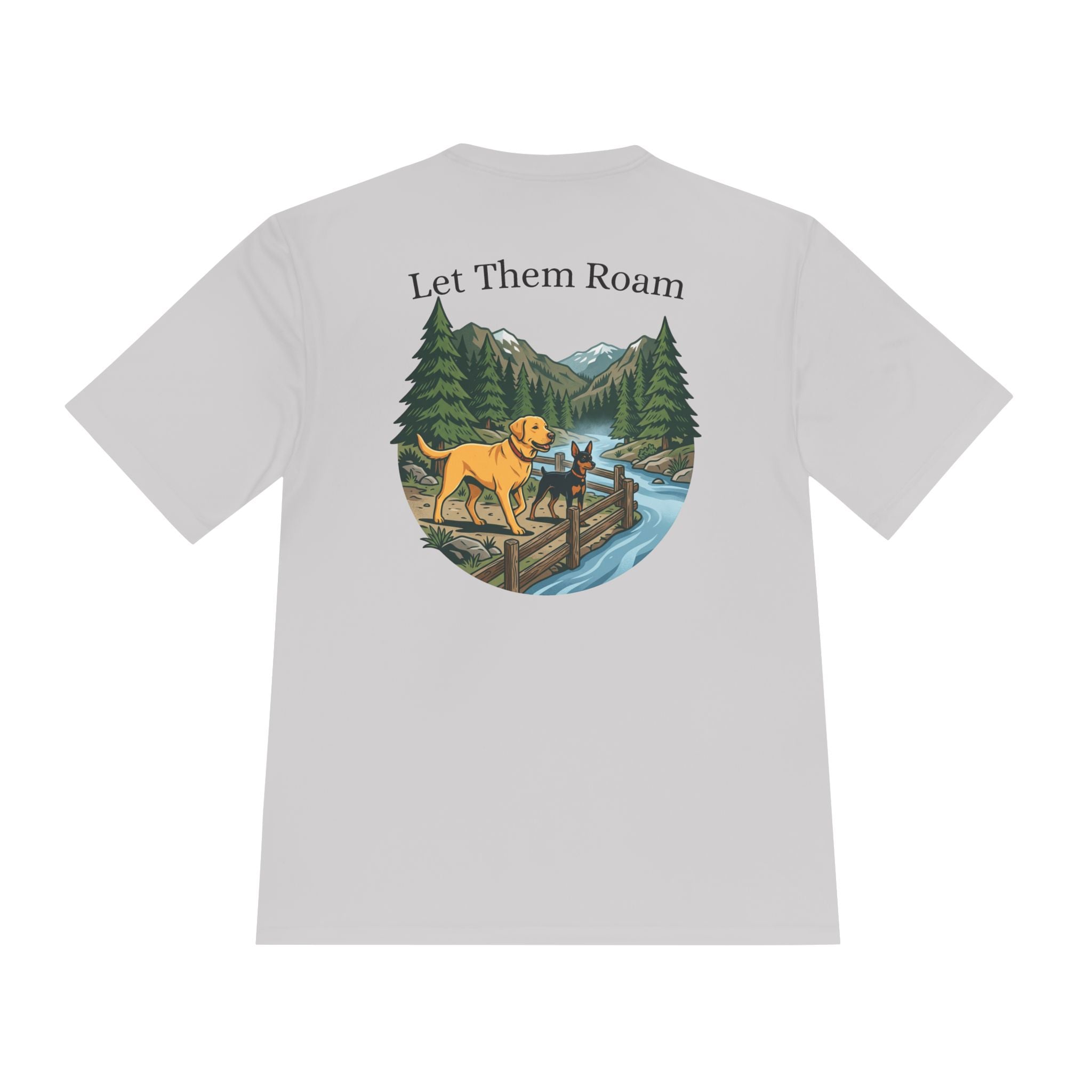 Trail Dogs Graphic Tee — Outdoor Hiking Labrador Print