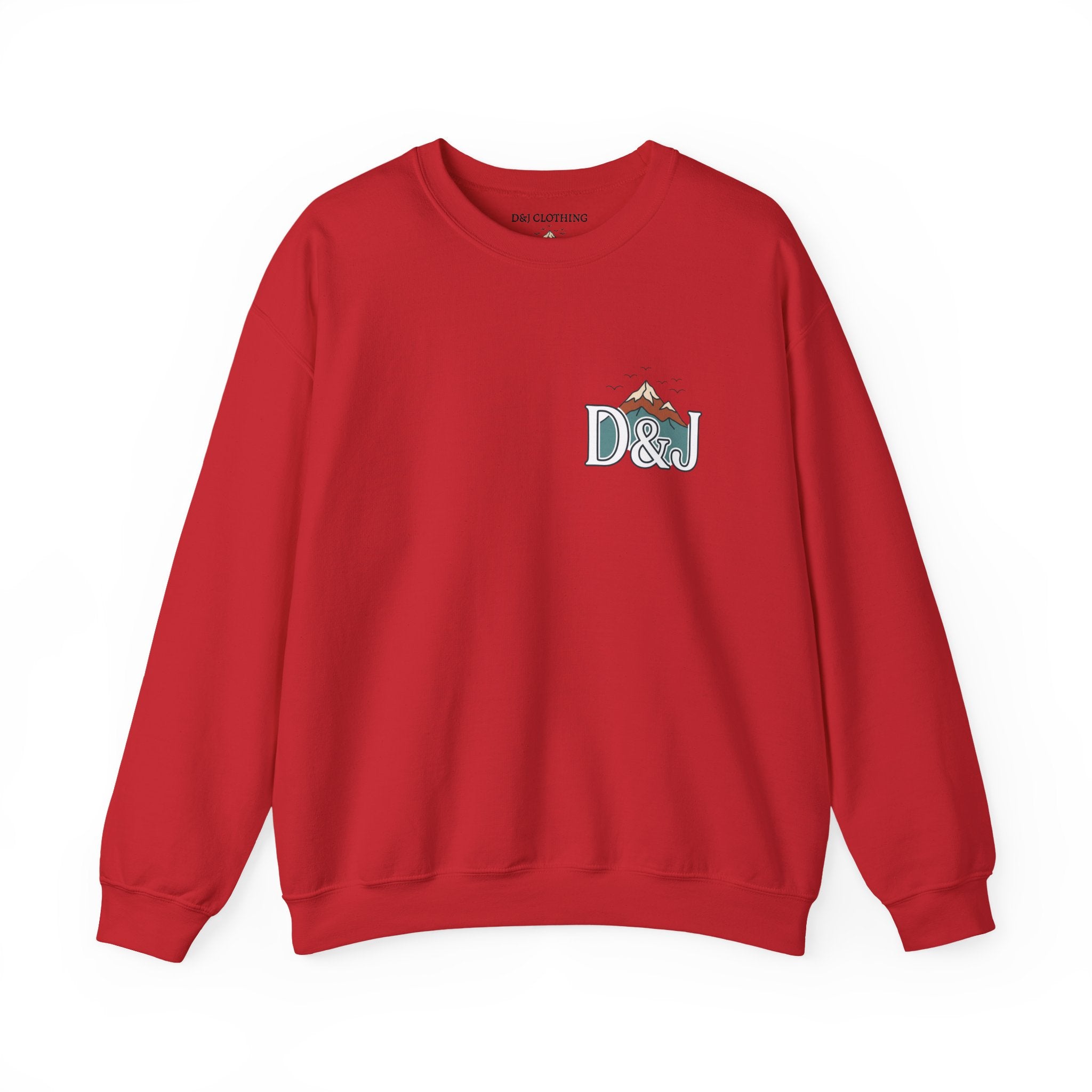 Crewneck Sweatshirt — "Earn Your View" Scenic Mountain & Beach Graphic