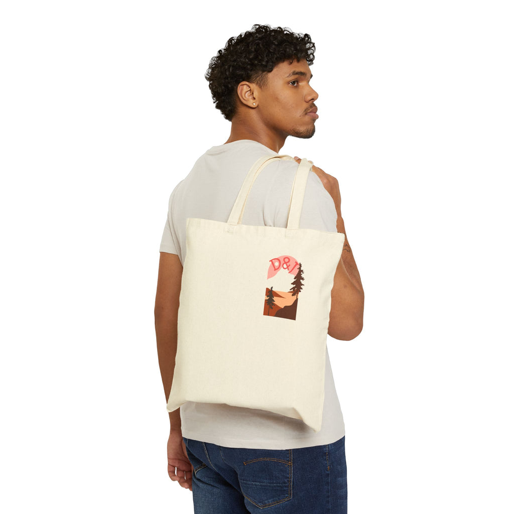 Canvas Tote Bag - Desert Sunset D&Y Graphic (Eco-Friendly Market Tote)