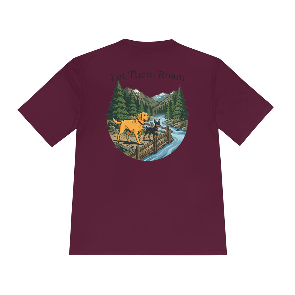Trail Dogs Graphic Tee — Outdoor Hiking Labrador Print