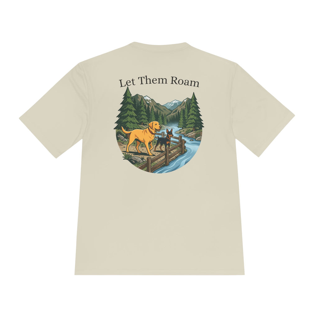 Trail Dogs Graphic Tee — Outdoor Hiking Labrador Print