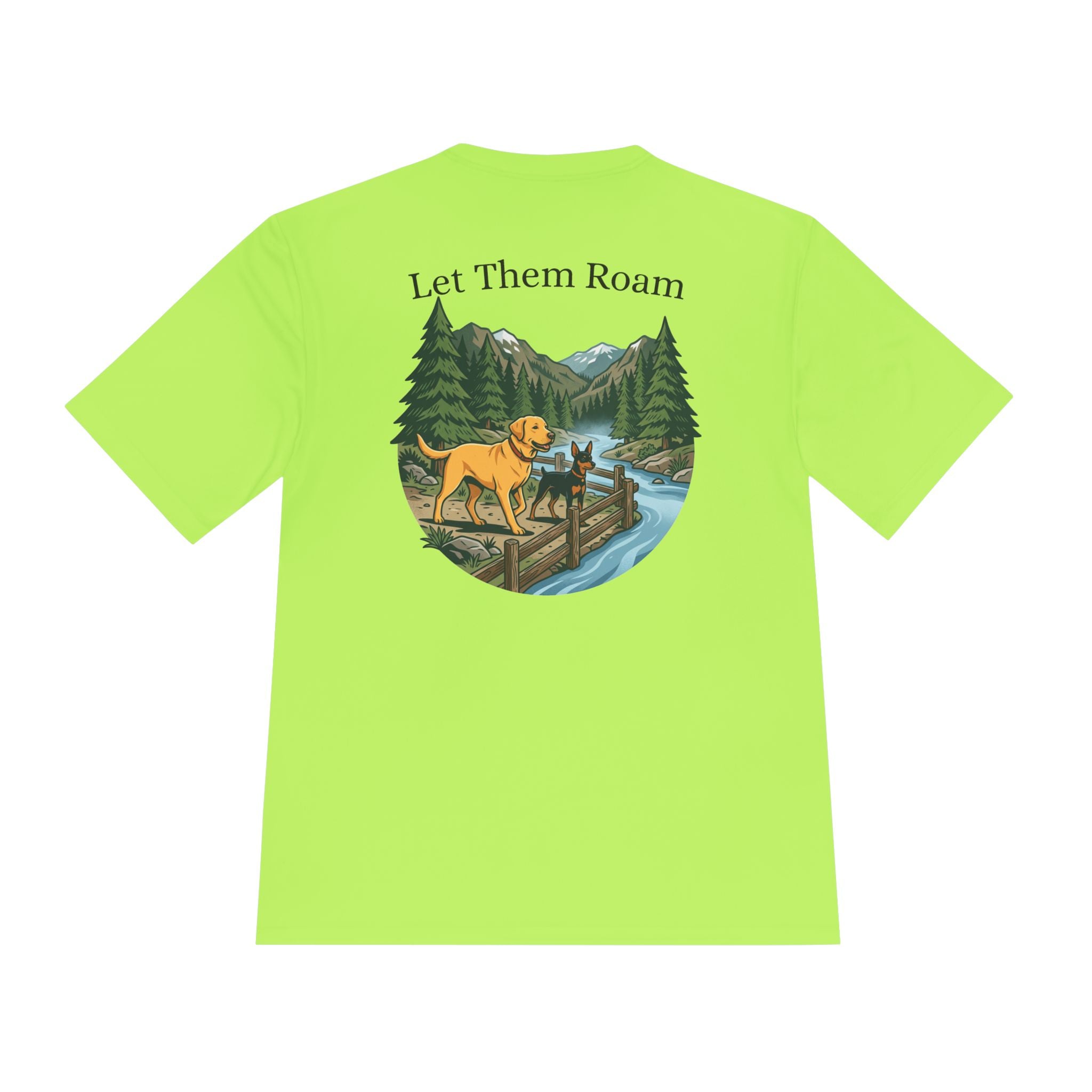 Trail Dogs Graphic Tee — Outdoor Hiking Labrador Print