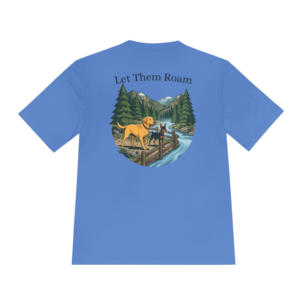 Trail Dogs Graphic Tee — Outdoor Hiking Labrador Print
