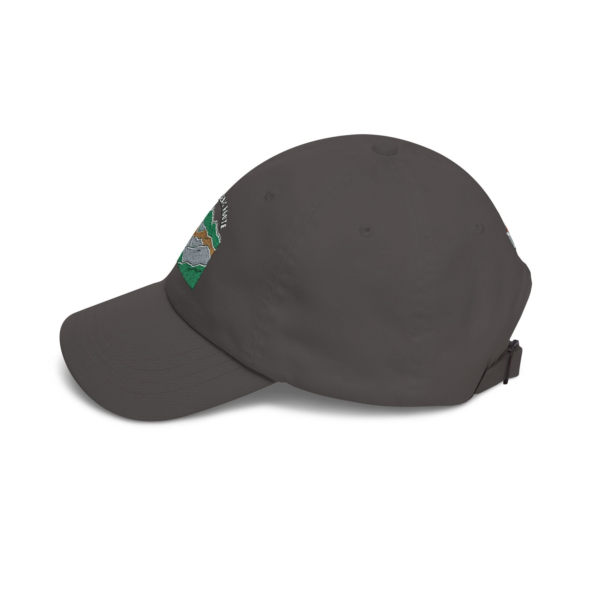 Mountain Range Embroidered Dad Cap — Outdoor Adventure Hat