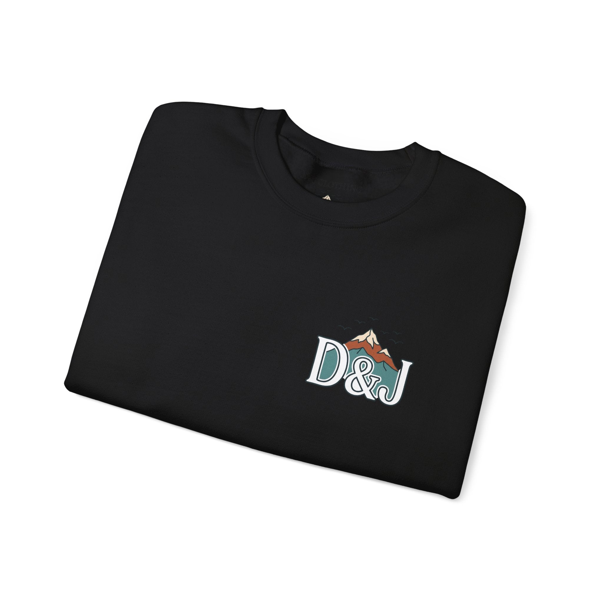 Crewneck Sweatshirt — "Earn Your View" Scenic Mountain & Beach Graphic