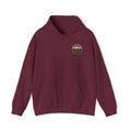 Mountain Sunset Hoodie — "Donde Entra la Paz" Retro Travel Graphic