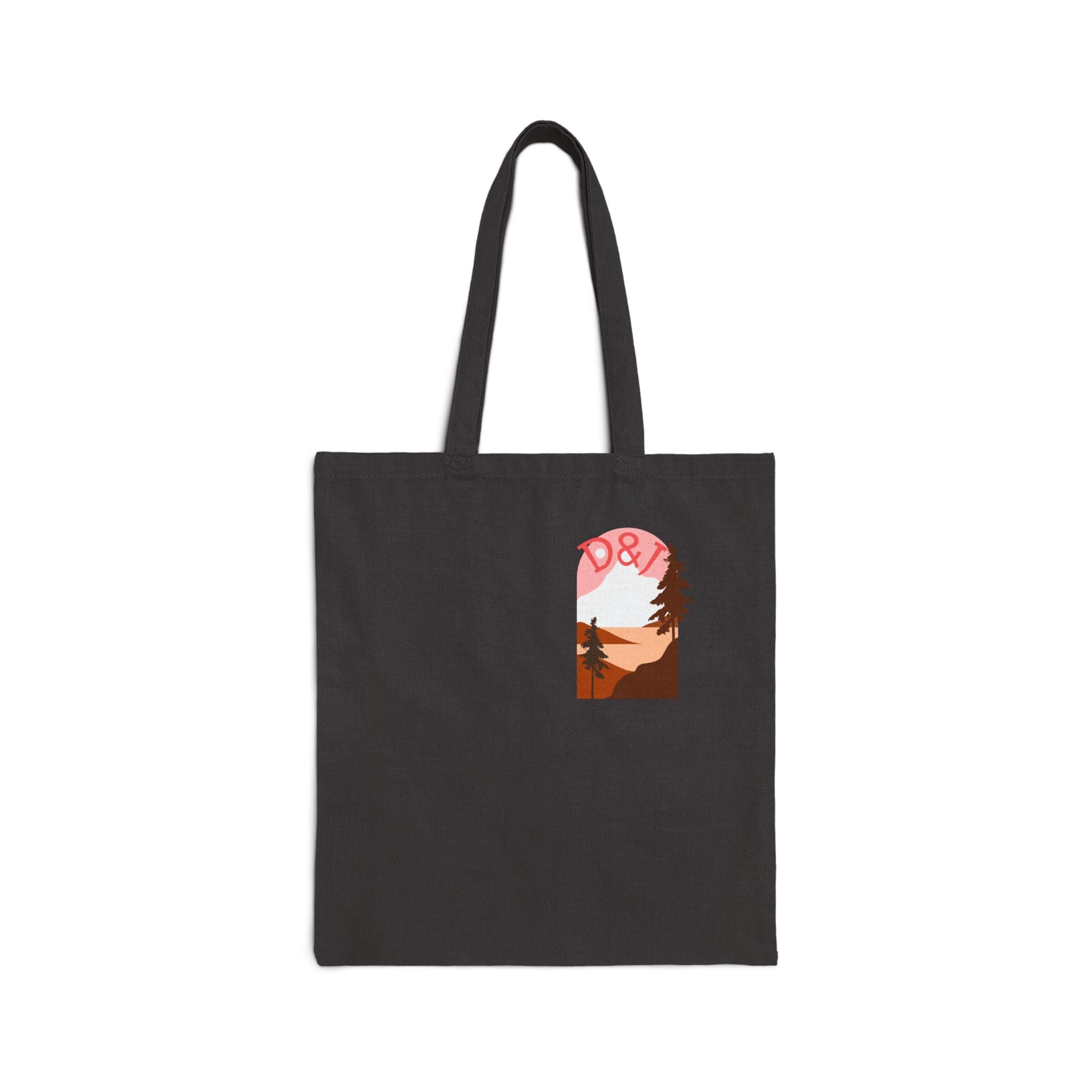 Canvas Tote Bag - Desert Sunset D&Y Graphic (Eco-Friendly Market Tote)