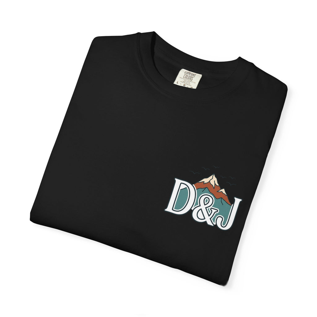 T-Shirt — 'Do Good Things and Good Things Will Happen' Mountain Waterfall Graphic
