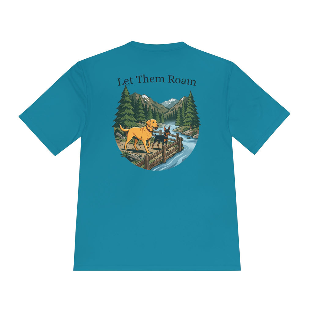 Trail Dogs Graphic Tee — Outdoor Hiking Labrador Print