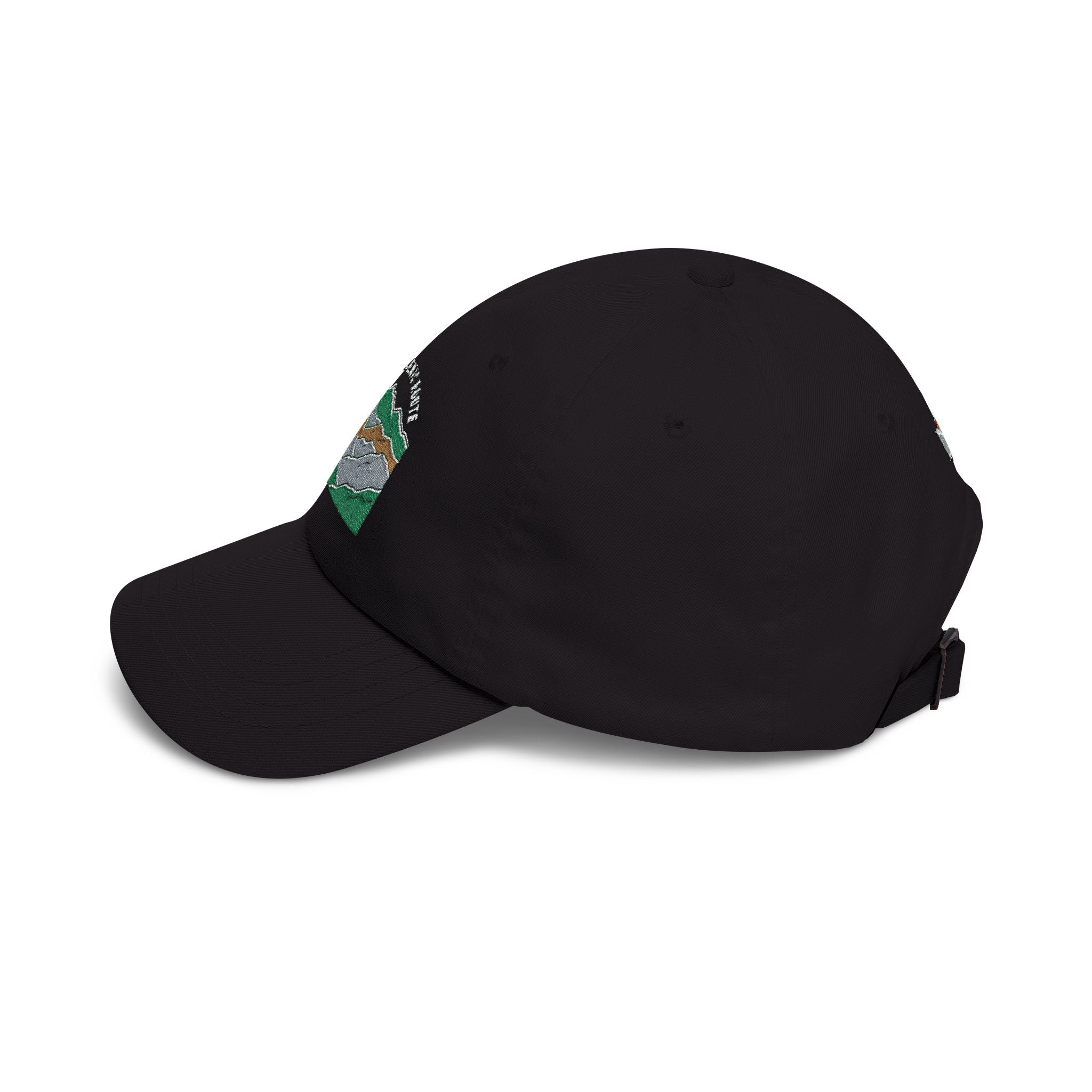Mountain Range Embroidered Dad Cap — Outdoor Adventure Hat