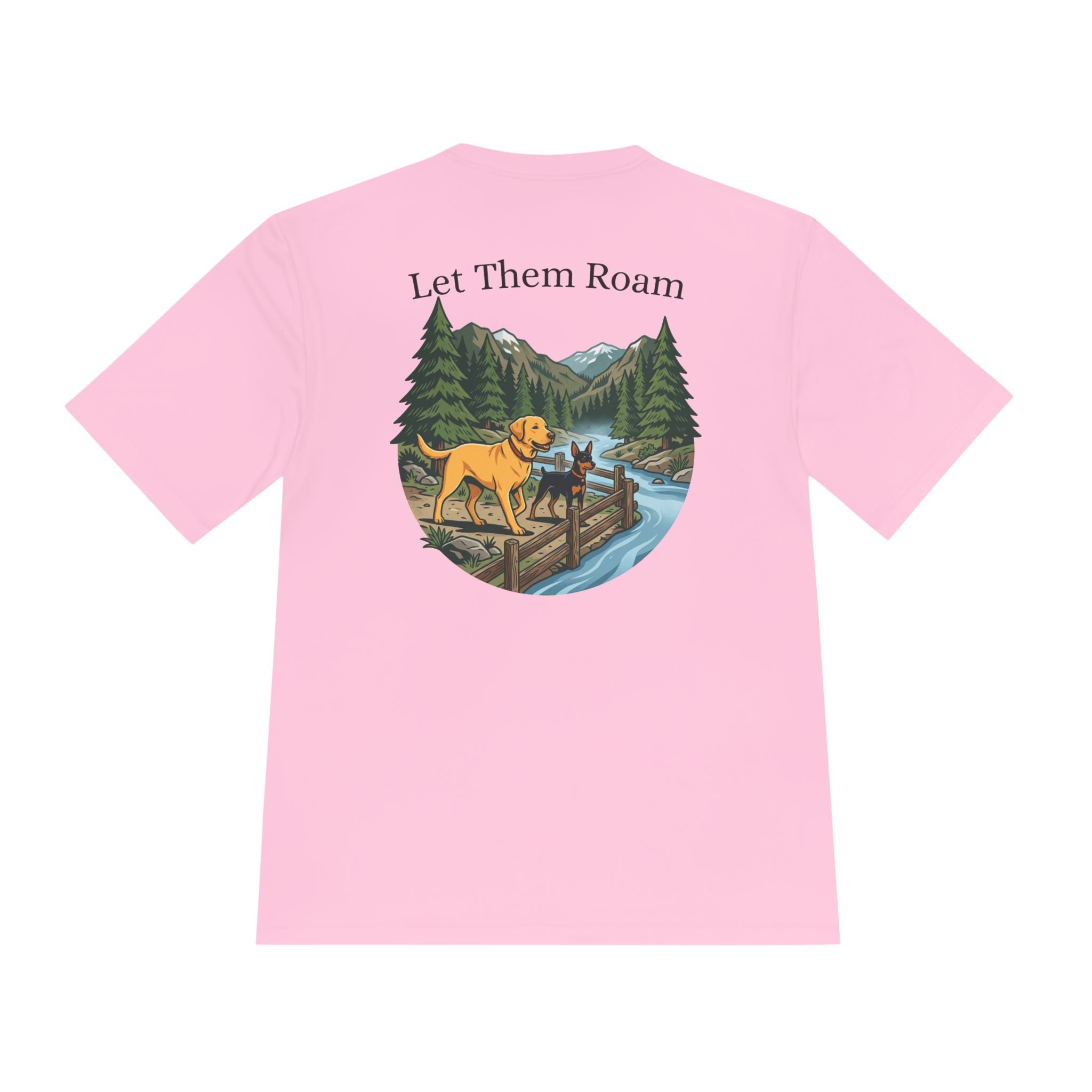 Trail Dogs Graphic Tee — Outdoor Hiking Labrador Print