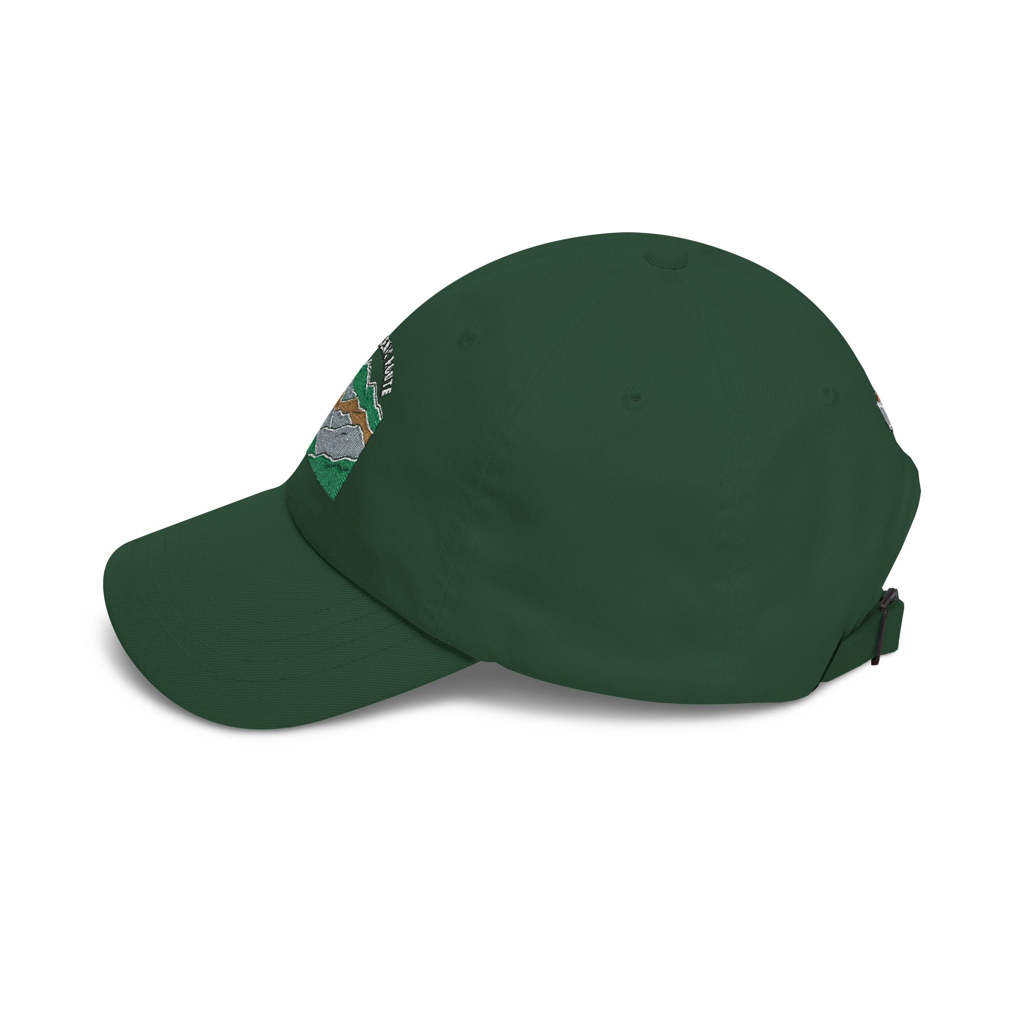 Mountain Range Embroidered Dad Cap — Outdoor Adventure Hat