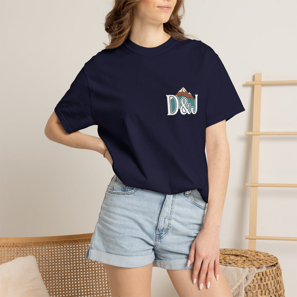 T-Shirt — 'Do Good Things and Good Things Will Happen' Mountain Waterfall Graphic
