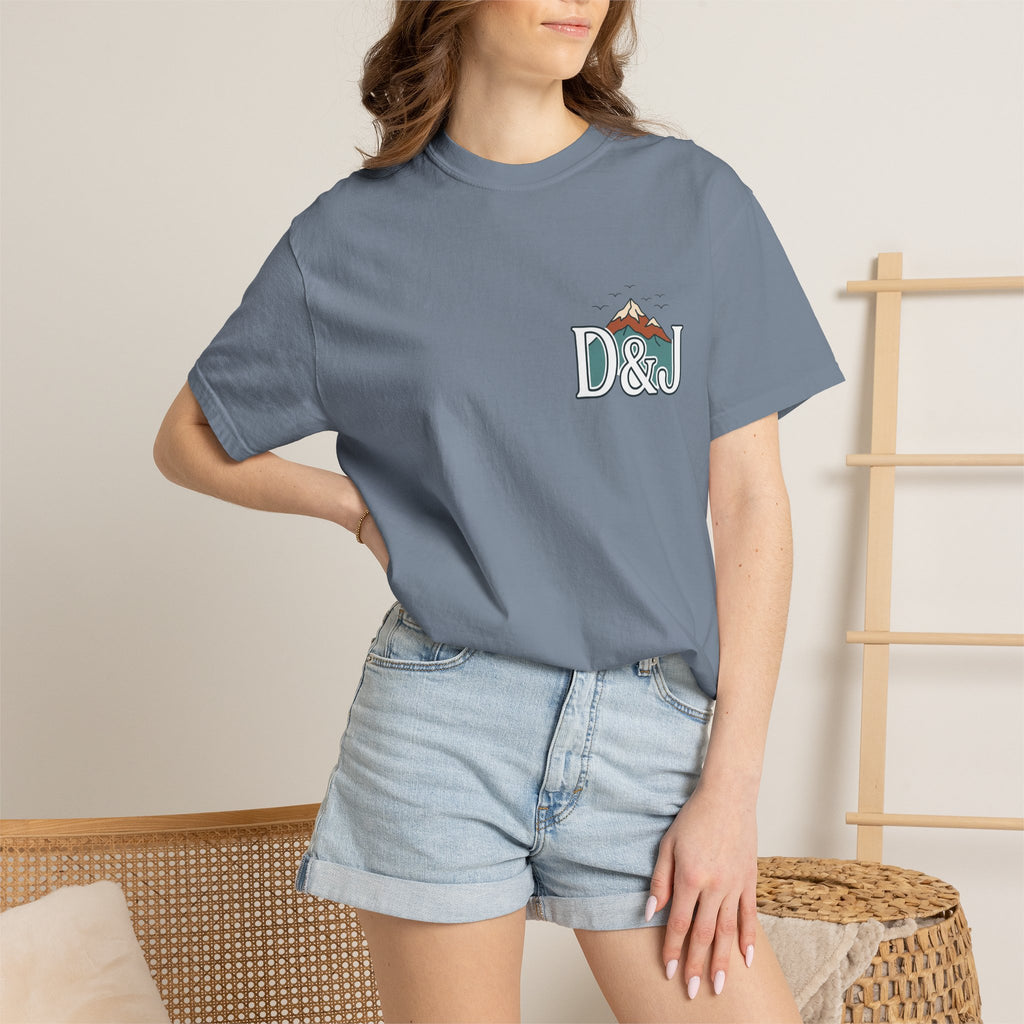 T-Shirt — 'Do Good Things and Good Things Will Happen' Mountain Waterfall Graphic