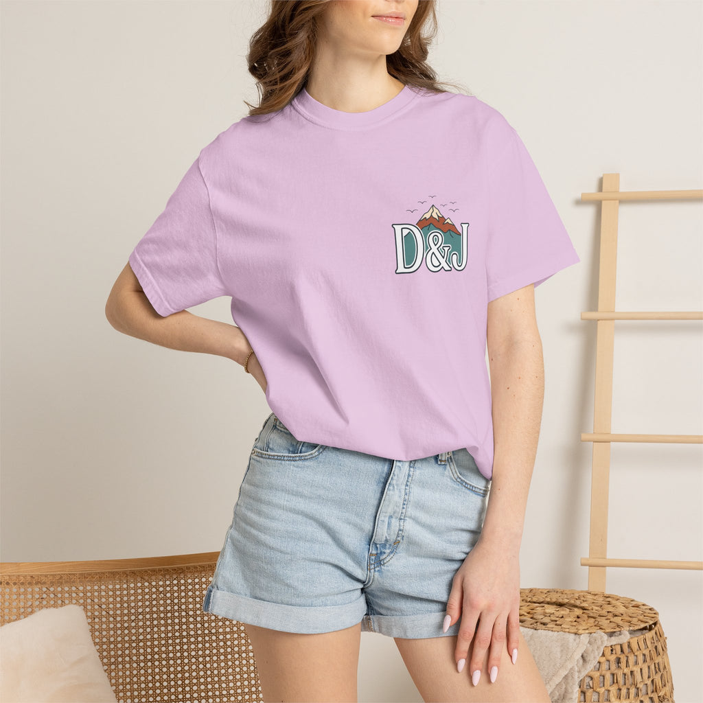 T-Shirt — 'Do Good Things and Good Things Will Happen' Mountain Waterfall Graphic