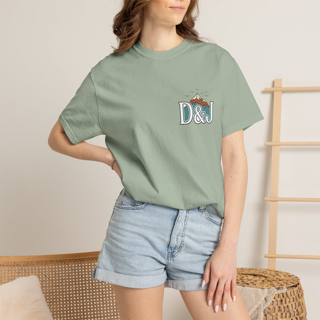 T-Shirt — 'Do Good Things and Good Things Will Happen' Mountain Waterfall Graphic
