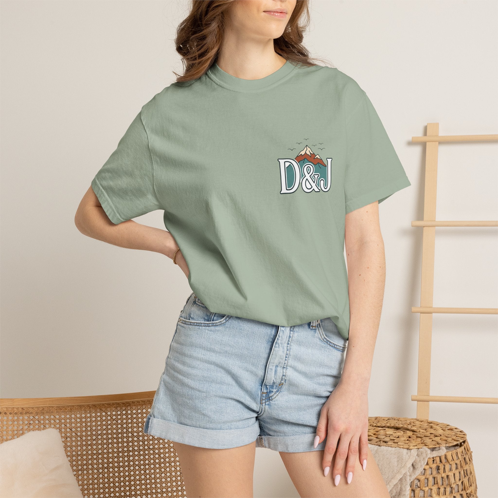 T-Shirt — 'Do Good Things and Good Things Will Happen' Mountain Waterfall Graphic