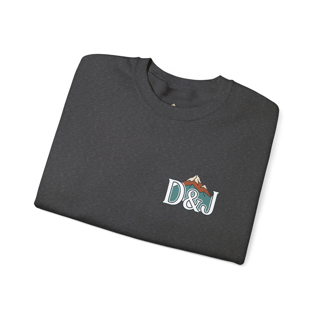 Crewneck Sweatshirt — "Earn Your View" Scenic Mountain & Beach Graphic