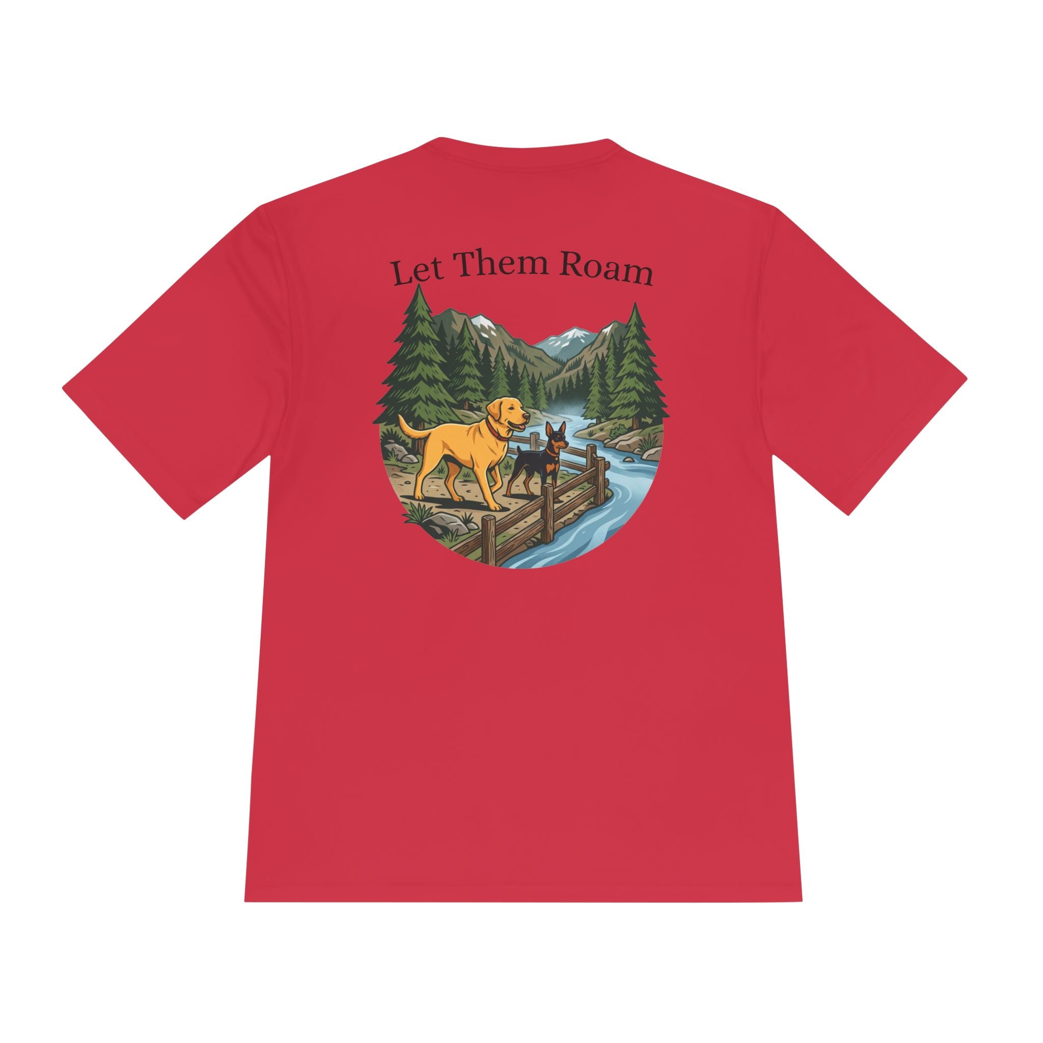 Trail Dogs Graphic Tee — Outdoor Hiking Labrador Print