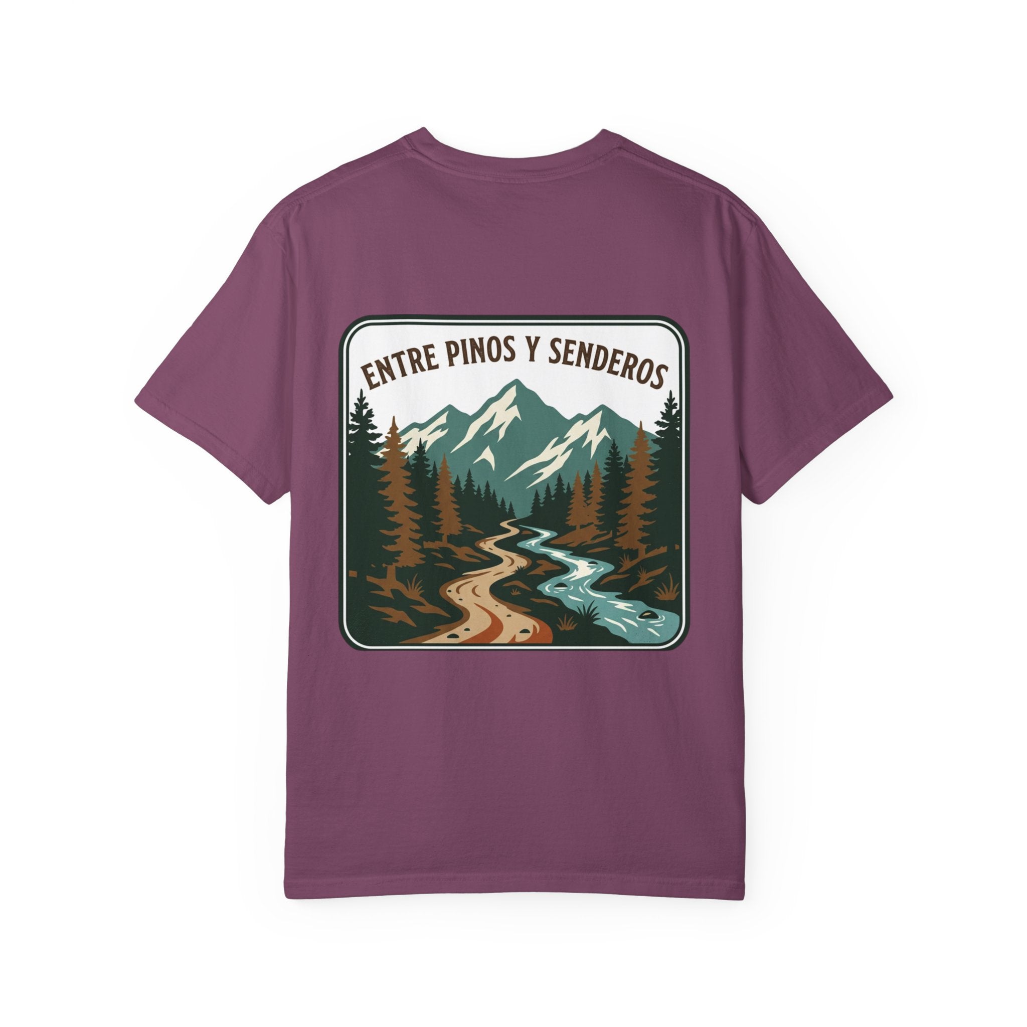 Nature Trail T-Shirt — "Entre Pinos y Senderos" Mountain Scenic Tee