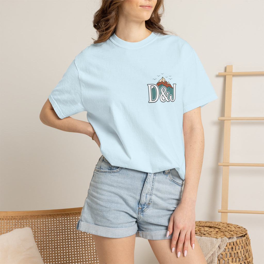 T-Shirt — 'Do Good Things and Good Things Will Happen' Mountain Waterfall Graphic