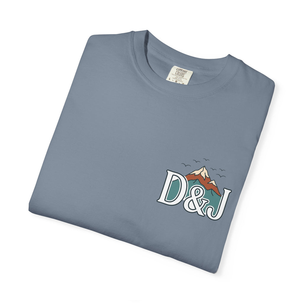 T-Shirt — 'Do Good Things and Good Things Will Happen' Mountain Waterfall Graphic