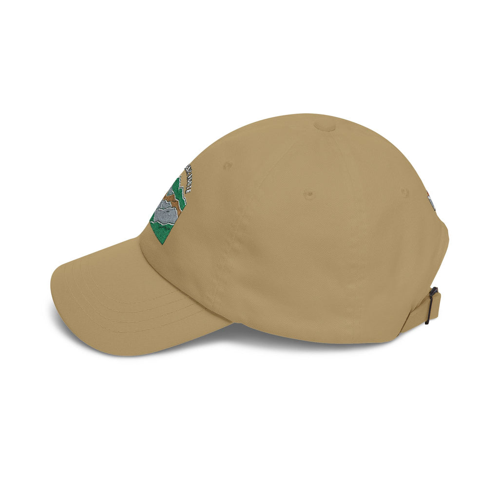 Mountain Range Embroidered Dad Cap — Outdoor Adventure Hat