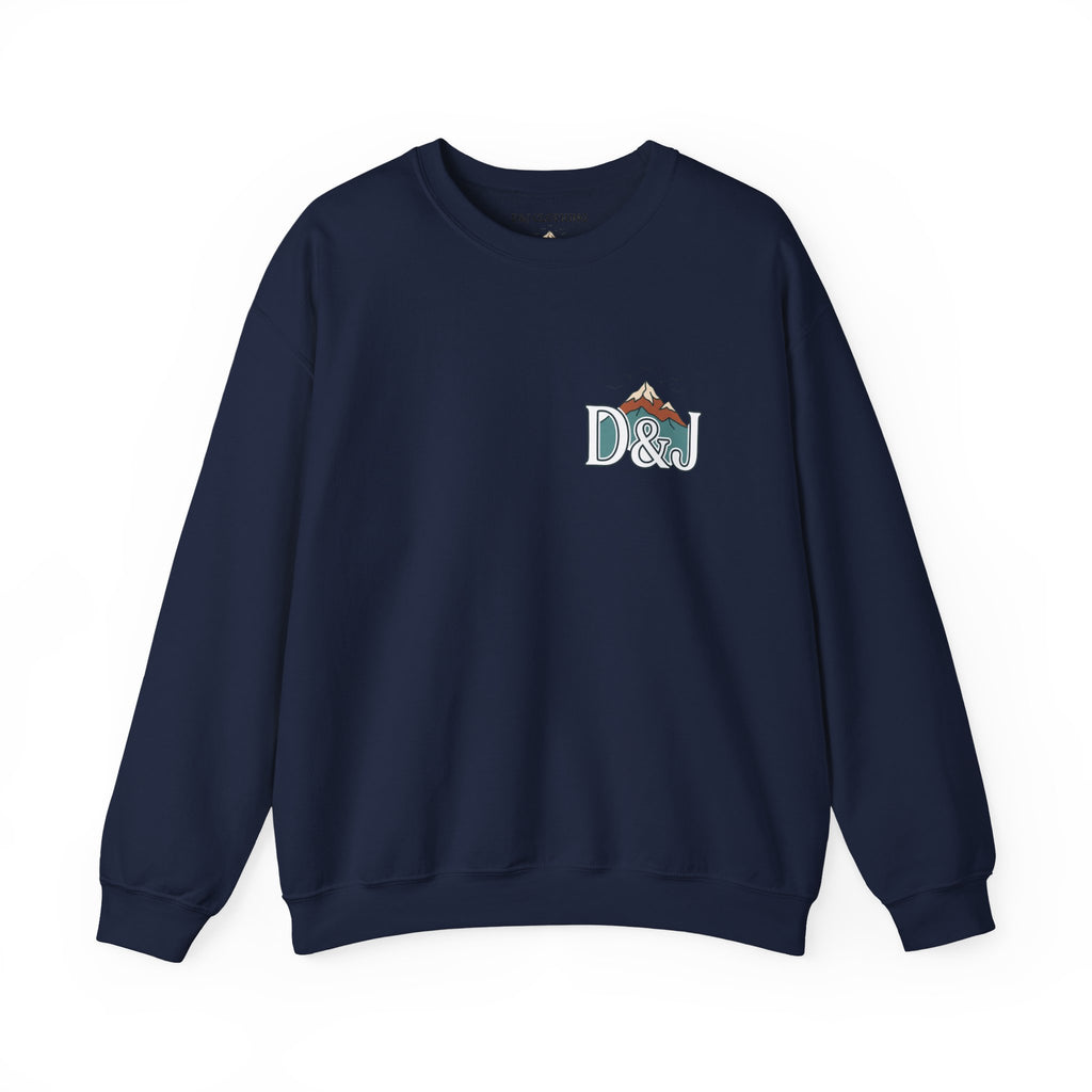 Crewneck Sweatshirt — "Earn Your View" Scenic Mountain & Beach Graphic