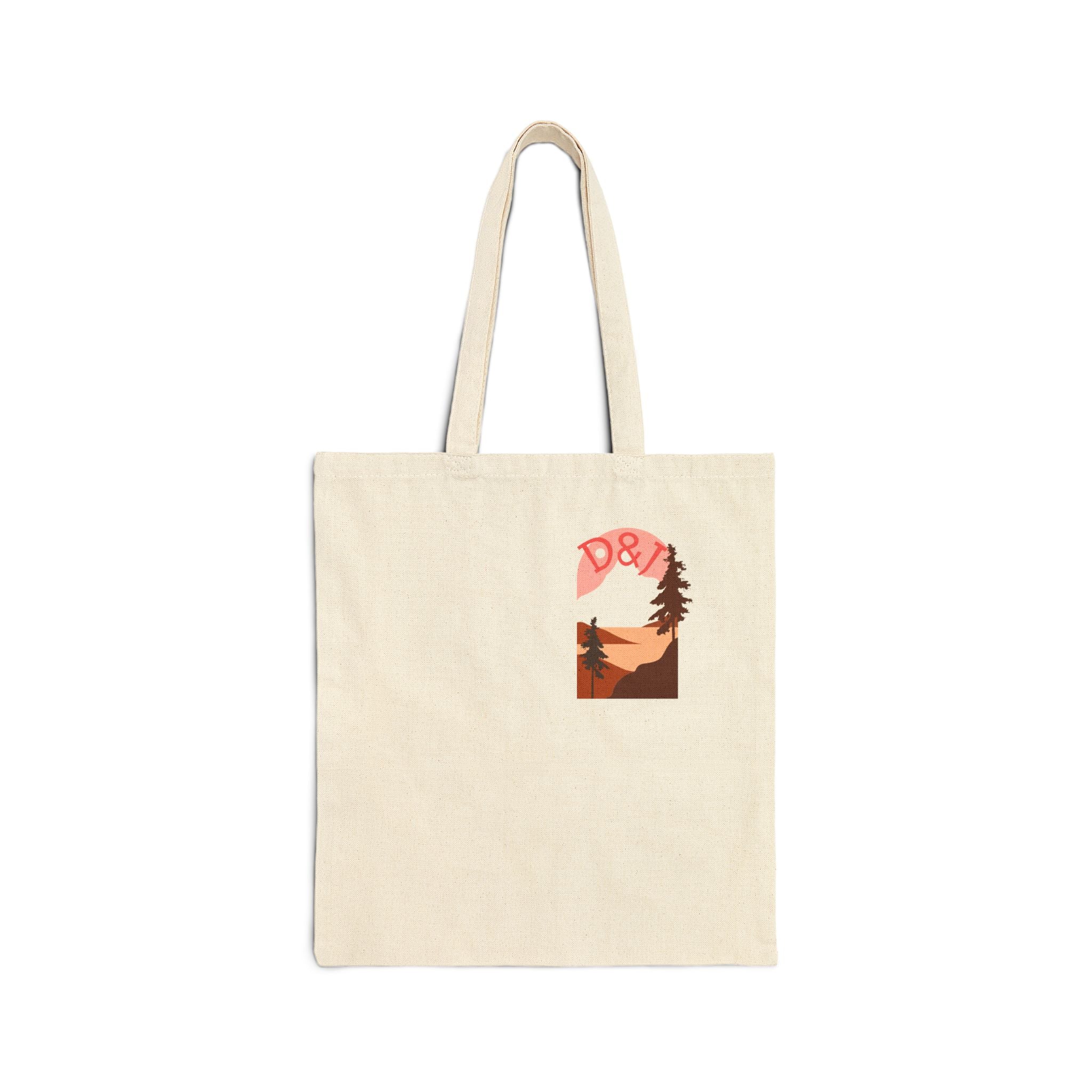 Canvas Tote Bag - Desert Sunset D&Y Graphic (Eco-Friendly Market Tote)