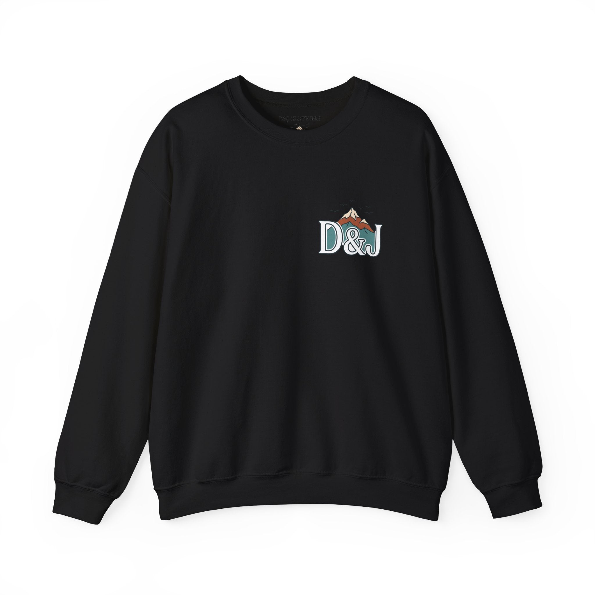 Crewneck Sweatshirt — "Earn Your View" Scenic Mountain & Beach Graphic