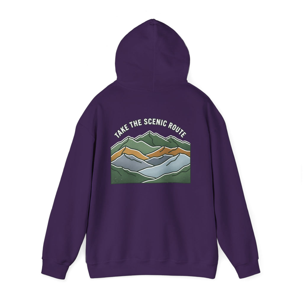 Take the Scenic Route Mountain Hoodie | Landscape Ridge Graphic