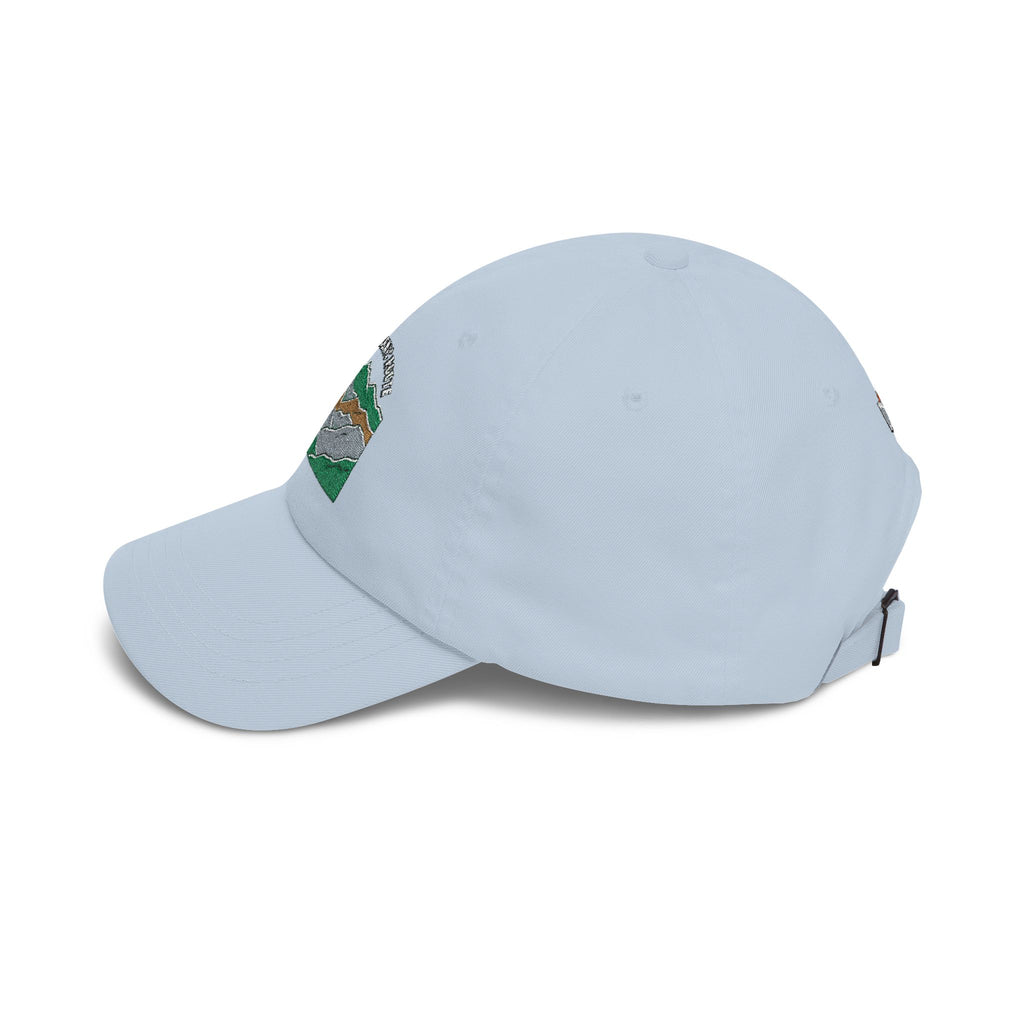 Mountain Range Embroidered Dad Cap — Outdoor Adventure Hat